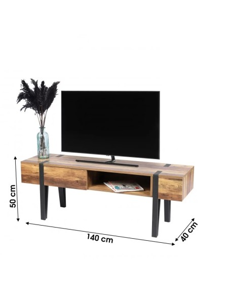 Meuble Tv Avec Tiroir Et Trépied Brams Atmosphera