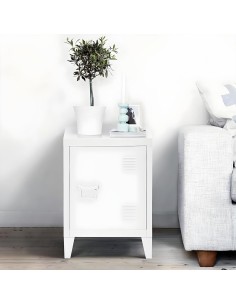 Casier En Métal Avec 1 porte Industriel Blanc Atmosphera 2