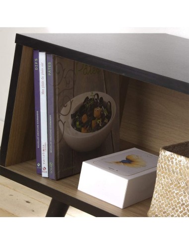 Table Basse Avec Poignée Effet Cuir Noir Atmosphera