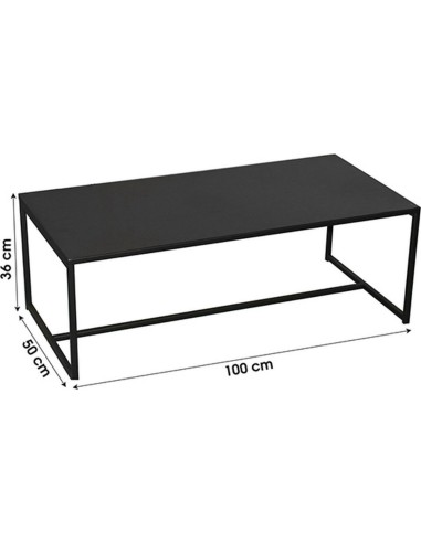 Table Basse En Métal Noir Atmosphera