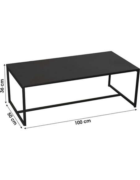 Table Basse En Métal Noir Atmosphera