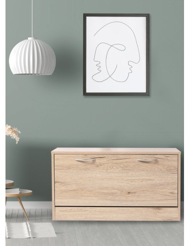 Meuble Range Chaussures Pratik Avec 1 Porte Beige Five