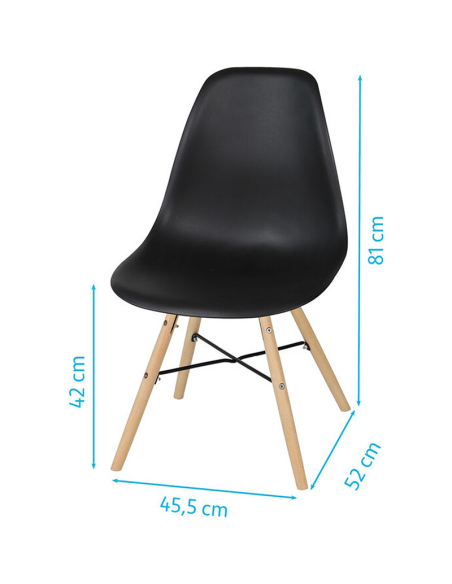 Chaise De Table Jena Noire Atmosphera