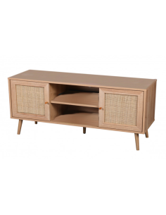 Meuble TV Bali Avec 2 Portes Beige Atmosphera