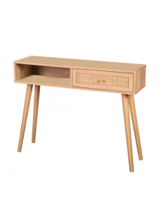 Console Avec 1 Tiroir Bali Beige Atmosphera