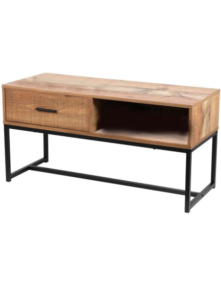 Table Basse Avec 1 Tiroir Marron Atmosphera