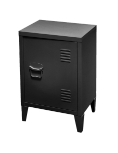 Casier En Métal Avec 1 porte Industriel Noir Atmosphera