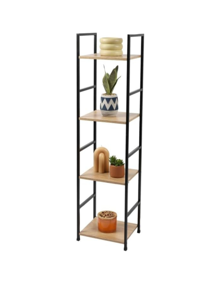 Étagère étroite 4 étagères Colorado Noir Five