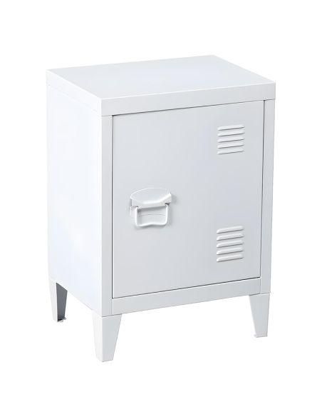 Casier En Métal Avec 1 porte Industriel Blanc Atmosphera