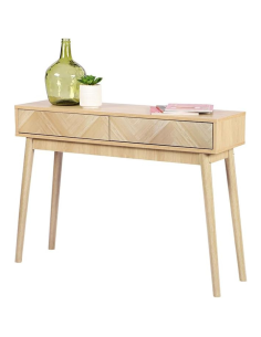 Console Avec 2 Tiroirs Systeme Shelby Beige Atmosphera