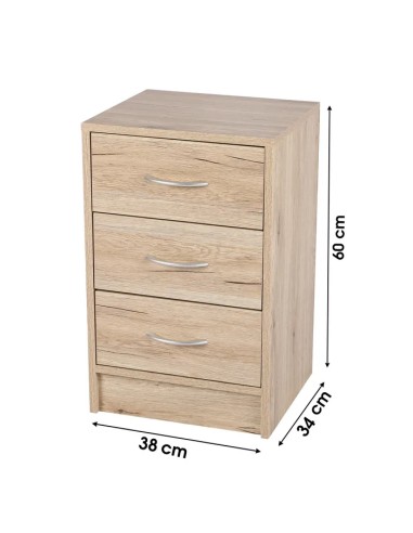 Meuble Avec 3 Tiroirs Pratik Beige Five