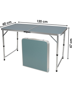 Table De Camping Pliable En Aluminium Bleu Five 2