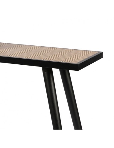 Console Décoré En Bois Motif Chevron Chelsea Atmosphera