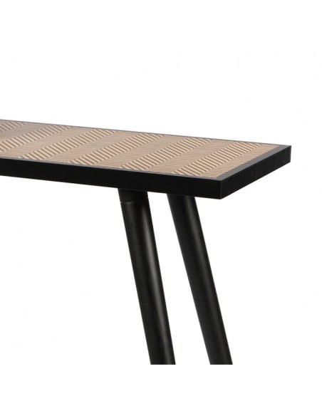 Console Décoré En Bois Motif Chevron Chelsea Atmosphera