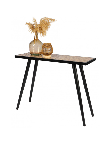 Console Décoré En Bois Motif Chevron Chelsea Atmosphera