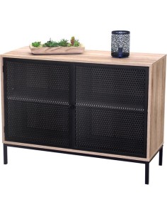 Buffet 2 Portes En Bois Et Métal Soho Atmosphera 2
