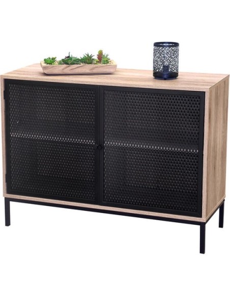 Buffet 2 Portes En Bois Et Métal Soho Atmosphera