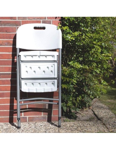 Lot De 2 Chaises Pliables De Réception Gris Five