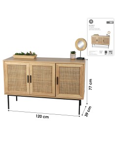 Buffet Avec 3 Portes Romy Beige Five 2