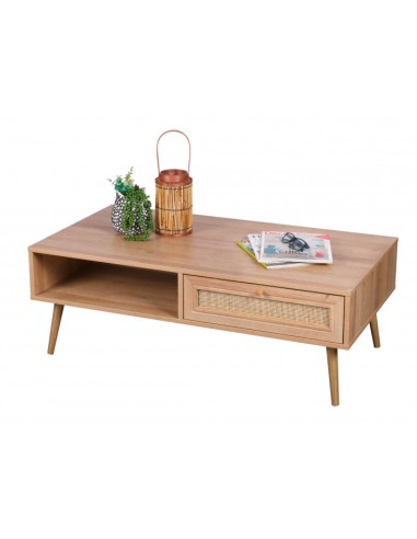 Table Basse Avec 1 Tiroir Bali Beige Atmosphera