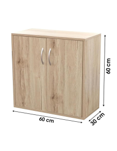 Armoire De Bureau 3 Étagères Avec 2 Portes Pratik Beige Five 2