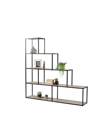 Bibliothèque 5 Niveaux Design Colorado Noir Five