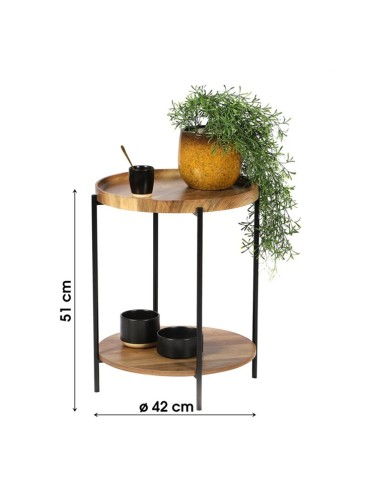 Table D'appoint 2 Niveaux Ronde Joya Atmosphera
