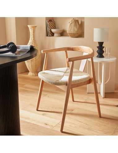 Fauteuil De Dîner En Bois Yamato Beige Atmosphera