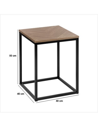 Bout De Canapé Chevrons Effet En Bois Five