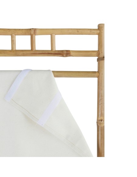 Paravent En Bambou Et Tissu Kalel Beige Atmosphera