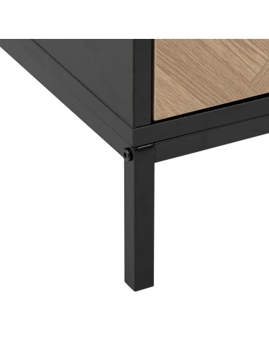 Meuble TV Chevrons Noir Five