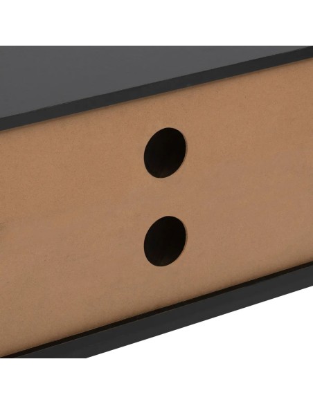 Meuble TV Chevrons Noir Five