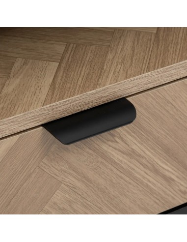 Meuble TV Chevrons Noir Five