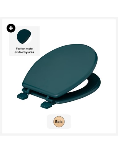 Abattant Wc Colors Coton Bleu Pétrol Five