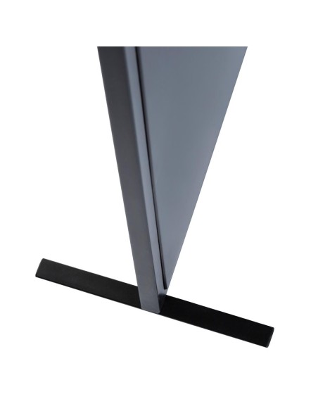 Paravent Atelier En Métal Et Verre Noam Noir Atmosphera