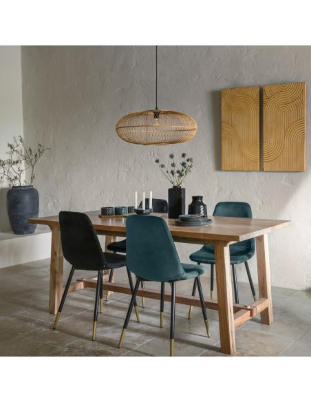 Suspension En Bambou Loren D60 Naturel Atmosphera