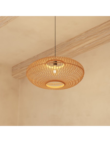 Suspension En Bambou Loren D60 Naturel Atmosphera