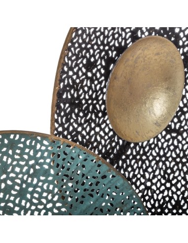 Décoration Murale En Métal Nenuphar Bleu Clair Atmosphera