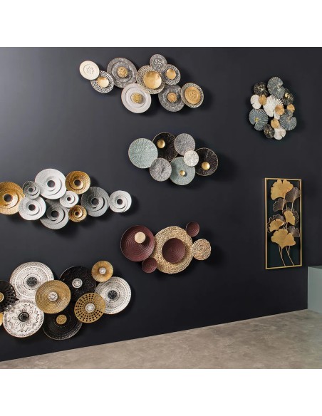 Décoration Murale En Métal Nenuphar Bleu Clair Atmosphera