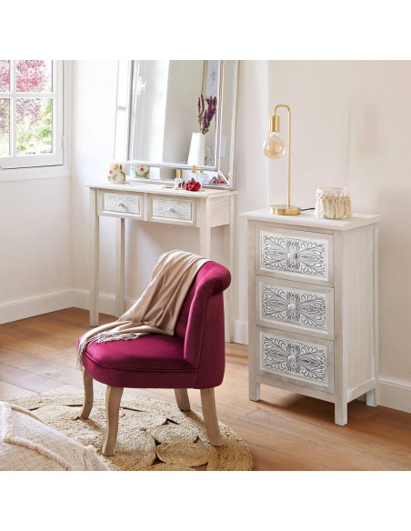 Lampe à poser Droite Keli H45 Doré Atmosphera