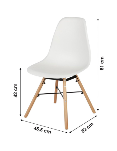 Chaise De Table Jena Blanche Atmosphera