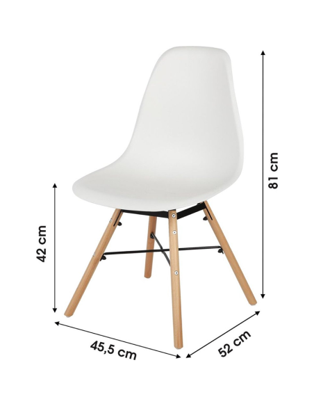 Chaise De Table Jena Blanche Atmosphera