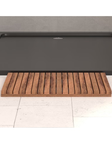 Caillebotis En Bois D'acacia 53x36 Marron Five