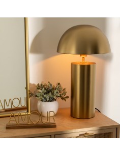 Lampe Cylindre Champi H50 Doré Atmosphera 2