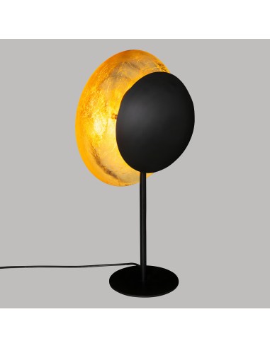 Lampe Droite Estée H57 Noir Doré Atmosphera