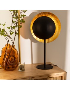 Lampe Droite Estée H57 Noir Doré Atmosphera 2