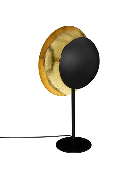 Lampe Droite Estée H57 Noir Doré Atmosphera