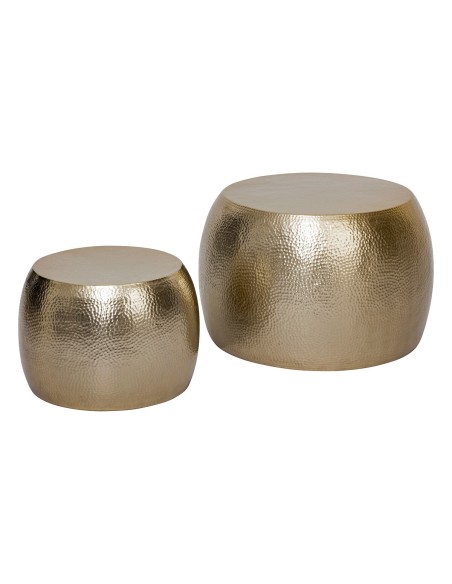 Lot de 2 tables basses Issam Doré Atmosphera