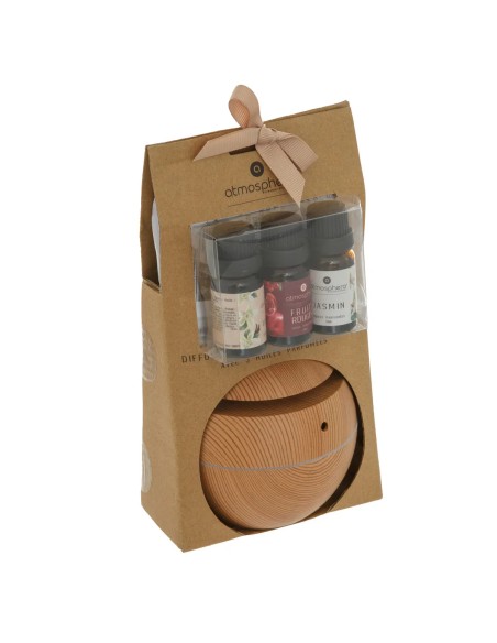 Coffret Diffuseur Et Avec 3 Senteurs Giro Marron Atmosphera