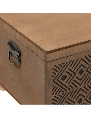 Lot de 2 malles Exotic panama Marron Atmosphera